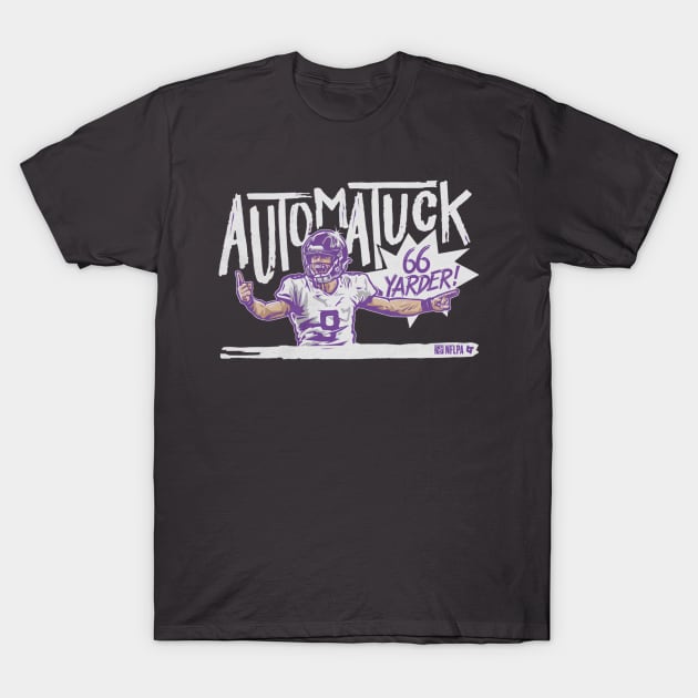 Justin Tucker Automatuck T-Shirt by Chunta_Design